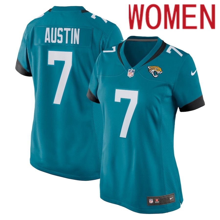 Women Jacksonville Jaguars #7 Tavon Austin Nike Green Game Player NFL Jersey